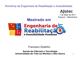 Mestrado em Engenharia de Reabilitação e