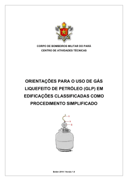 orientações para o uso de gás liquefeito de petróleo (glp)