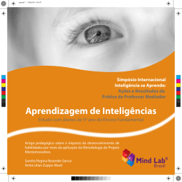 Aprendizagem de Intelig&ecirc;ncias