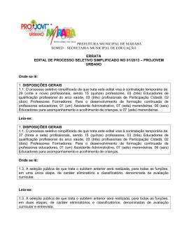 errata &ndash; edital pr&oacute; jovem - Prefeitura de Marab&aacute; &ndash; Pa