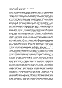 FACULDADE DE CI&Ecirc;NCIAS GERENCIAIS DE MANHUA&Ccedil;U