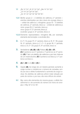 Solu&ccedil;&otilde;es &ndash; Tabela Peri&oacute;dica 25 de novembro de 2015
