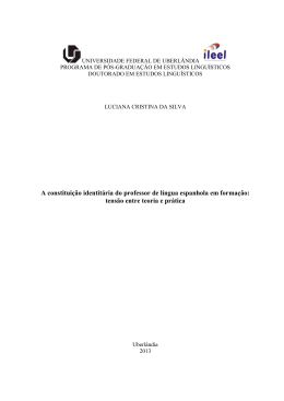 A constitui&ccedil;&atilde;o identit&aacute;ria do professor de l&iacute;ngua espanhola
