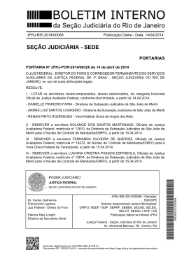 se&ccedil;&atilde;o judici&aacute;ria - sede - Justi&ccedil;a Federal &ndash; Se&ccedil;&atilde;o Judici&aacute;ria do Rio