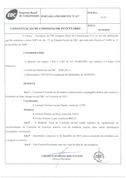 portaria – presi nº 617
