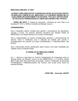 primer acuerdo complementario de cooperacion entre los paises