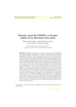 Situación actual del VIH/SIDA en Europa: análisis de las diferencias