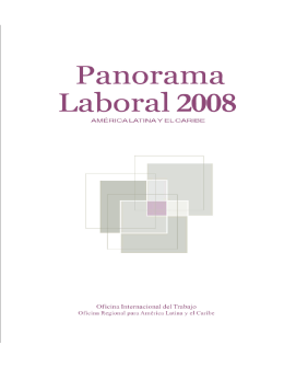 Panorama Laboral 2008: América Latina y el Caribe