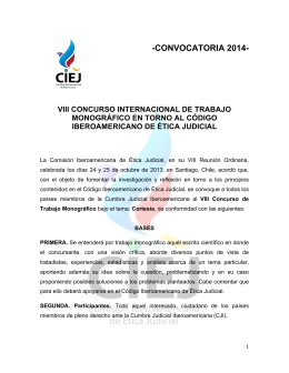 Descargar bases del concurso - Cumbre Judicial Iberoamericana