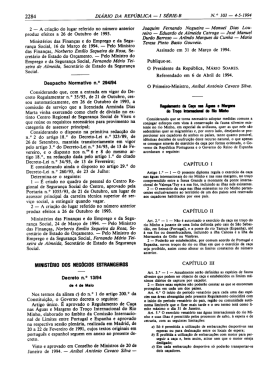 Decreto n.&ordm; 13/94, 4 maio