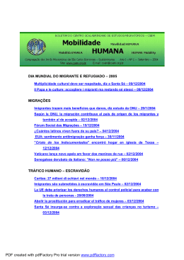 Boletim Mobilidade Humana - ano I - n. 04