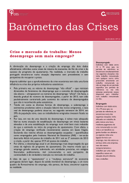 Barómetro das Crises | nº 13