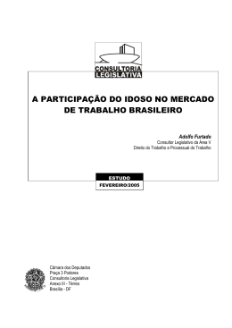 a participa&ccedil;&atilde;o do idoso no mercado de trabalho brasileiro