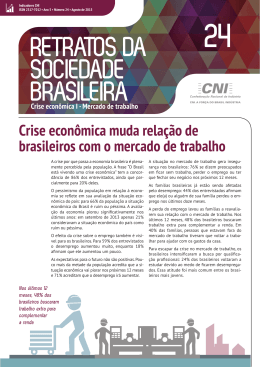 Retratos da Sociedade Brasileira - Mercado de trabalho