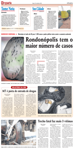 Rondon&oacute;polis tem o maior n&uacute;mero de casos