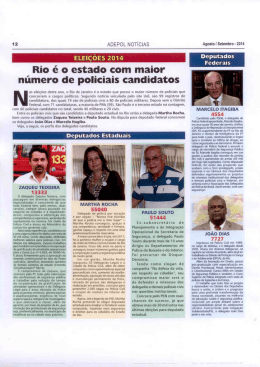 Rio é o estado com maior número de policiais candidatos