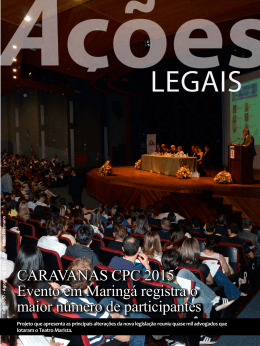 CARAVANAS CPC 2015 Evento em Maringá registra o maior