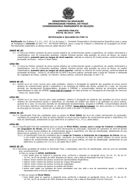 Retifica&ccedil;&atilde;o do Edital n&ordm; 06/2013 - Copese