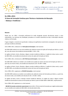 Balanço e Tendências