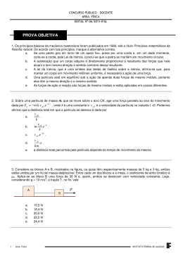 PROVA OBJETIVA - Concursos IFAL