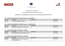 resposta aos recursos contra o indeferimento de isen&ccedil;&atilde;o