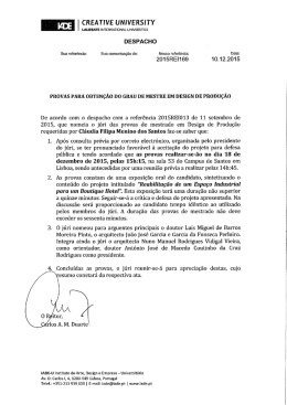 Provas agendadas