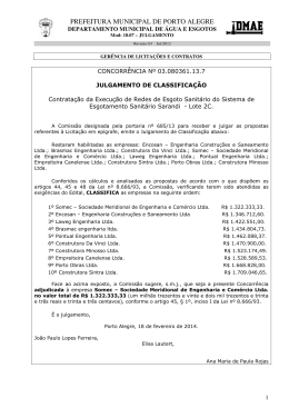 PREFEITURA MUNICIPAL DE PORTO ALEGRE