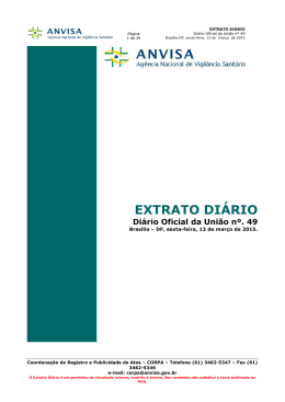 EXTRATO DI&Aacute;RIO