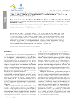 Artigo - Qu&iacute;mica Nova