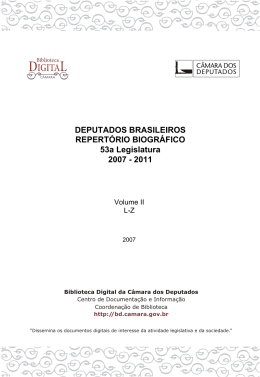 Biblioteca Digital - Câmara dos Deputados