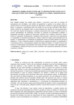 1 proposta modelar de custos abc na defini&ccedil;&atilde;o do custo