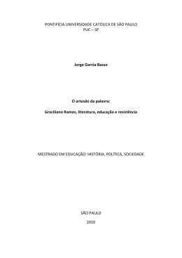 Graciliano Ramos, literatu - Biblioteca Digital da PUC-SP
