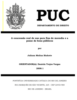 A concess&atilde;o real de uso para fins de moradia e a posse