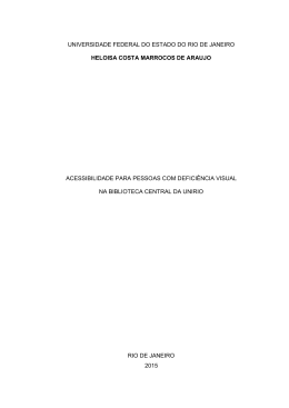 Acessibilidade para pessoas com defici&ecirc;ncia visual na