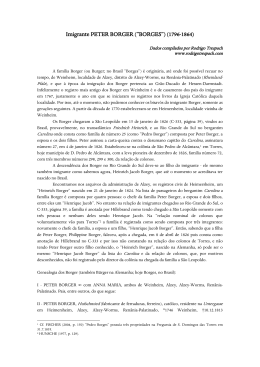 Imigrante PETER BORGER