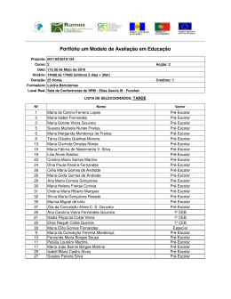 Portf&oacute;lio um Modelo de Avalia&ccedil;&atilde;o em Educa&ccedil;&atilde;o