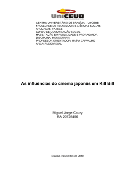 As influ&ecirc;ncias do cinema japon&ecirc;s em Kill Bill