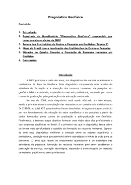 Diagnostico_Geofisica - Sociedade Brasileira de Geofísica