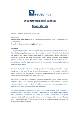 Encontro Regional Sudeste - Minas Gerais