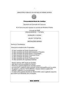 prova do minist&eacute;rio p&uacute;blico de minas gerais