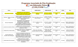 Nome T&Iacute;TULO ORIENTADOR ORIENTADOR2 DIA HORA &Aacute;rea 1