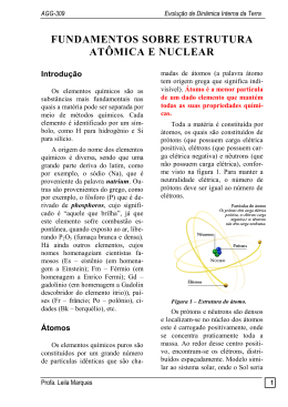 Estrutura at&ocirc;mica e molecular