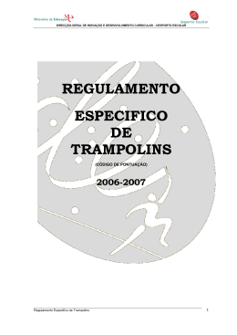 REGULAMENTO ESPECIFICO DE TRAMPOLINS