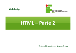 webdesign - Thiago Miranda