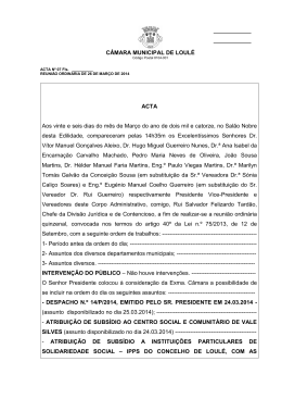 acta n&ordm; 07 de 26 de Mar&ccedil;o de 2014
