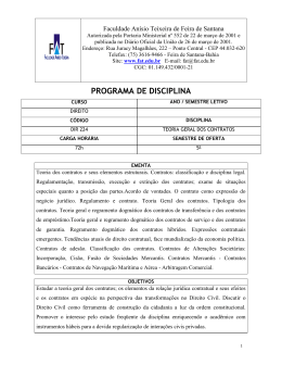 PROGRAMA DE DISCIPLINA