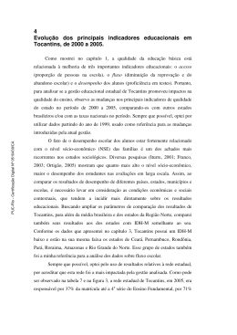 4 Evolu&ccedil;&atilde;o dos principais indicadores educacionais em