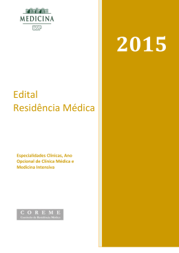 Edital USP 2015 Cl&iacute;nica M&eacute;dica