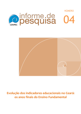 Evolu&ccedil;&atilde;o dos indicadores educacionais no Cear&aacute;: os