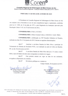 Portaria Coren-MS n. 023-2015
